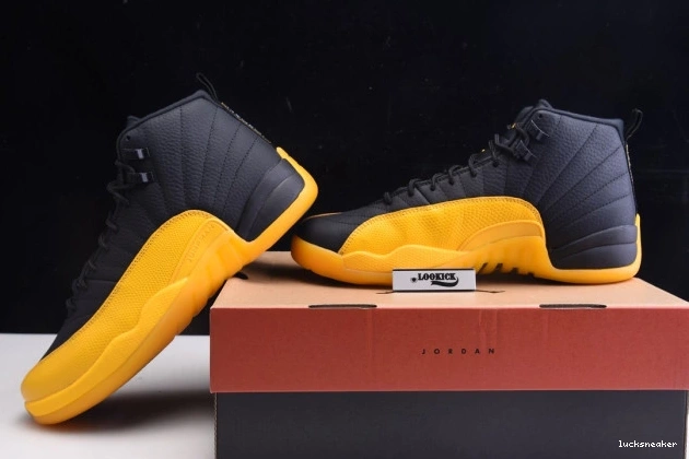 Reps LUCY Retro University Gold 130690-070 Air 12 Jordan Black 0822
